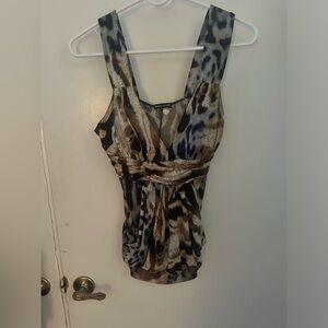 Medium Animal print wrap top